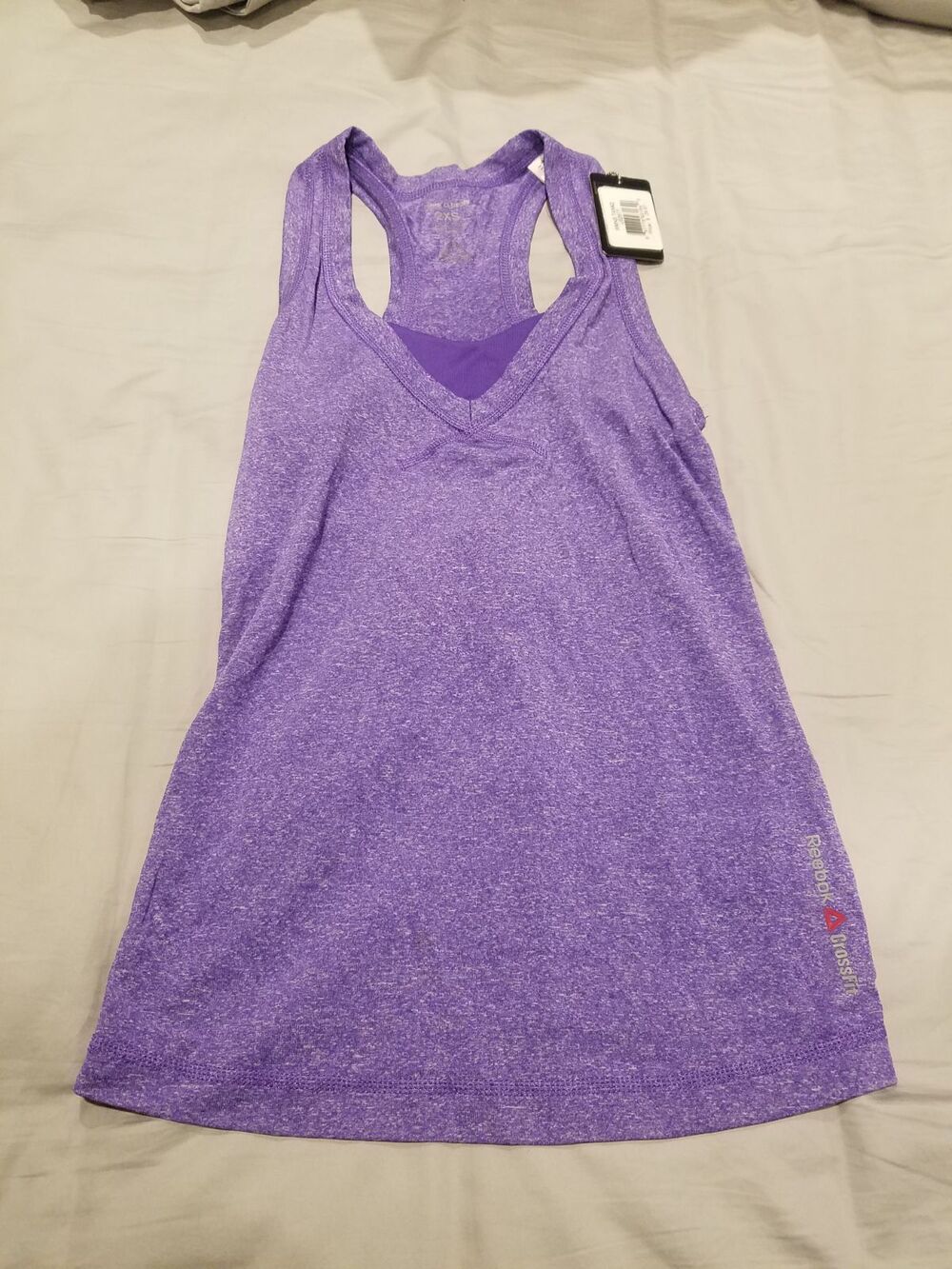 NWT Reebok Crossfit purple racerback tank top - 2XS / XXS
